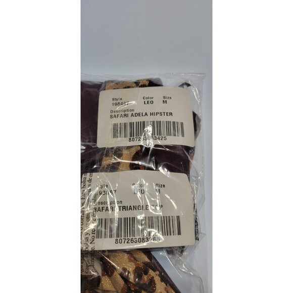 Becca by Rebecca Virtue Triangle Top Bikini Set Reversible Leopard Size Medium - Picture 12 of 12